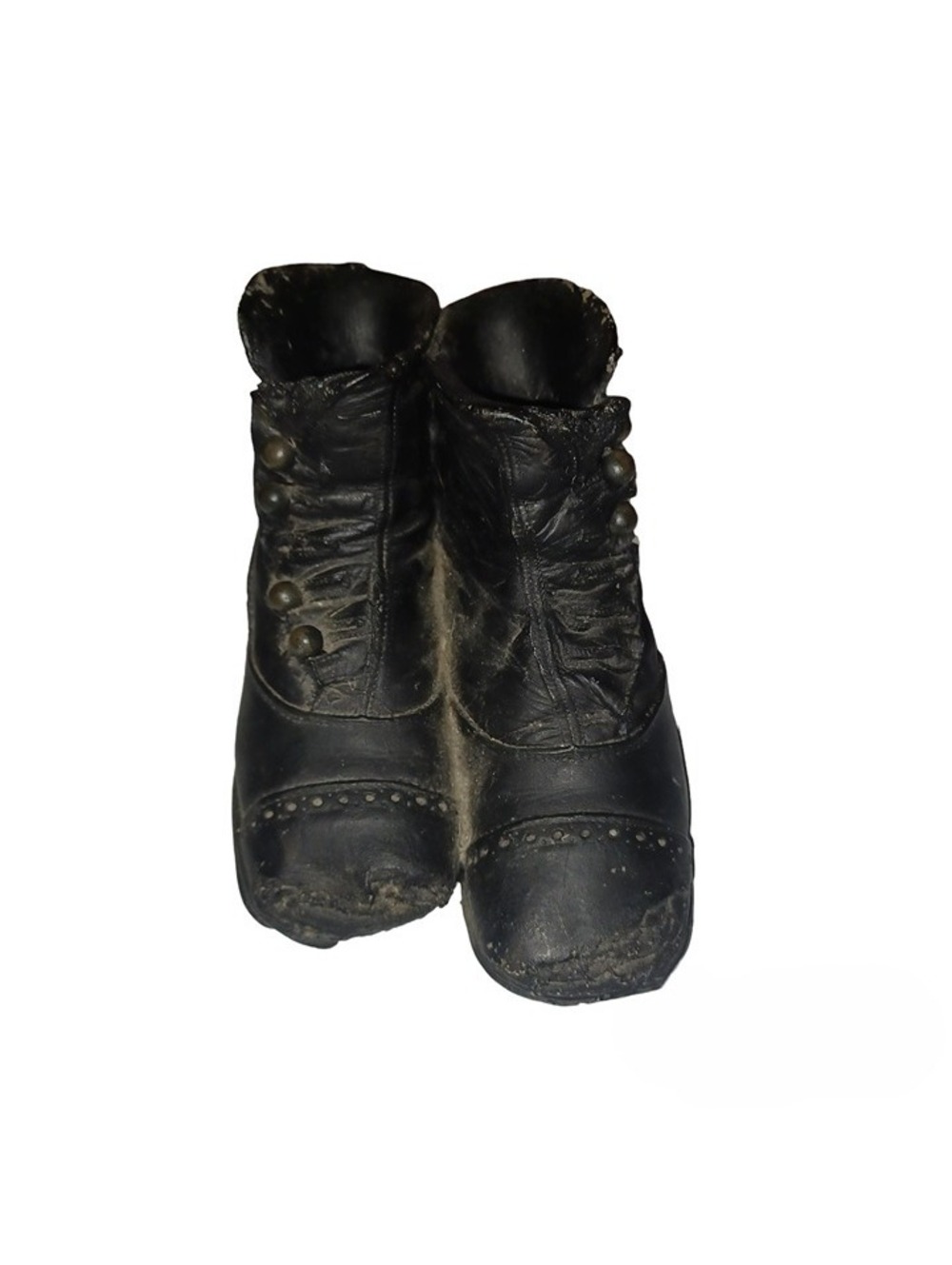 Old Worn Out Shoes Vintage Resin Potter Collectible